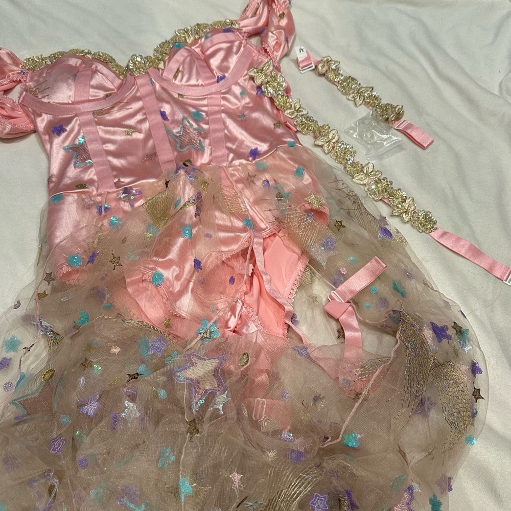 Party King Cosmos Goddess Adult Halloween Costume Cosplay Size Medium NWOT - Picture 3 of 12